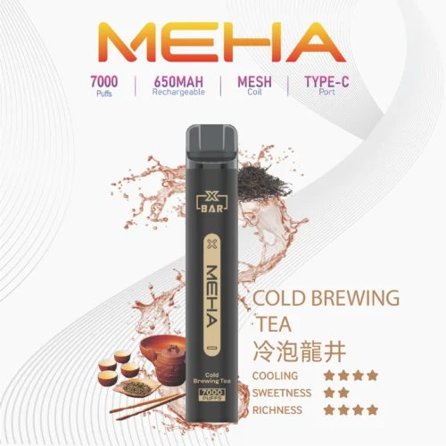 Alternative view of MEHA 7000口 魅嗨拋棄式 一次性電子煙推薦-超夯小黑條-台灣現貨